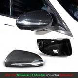 3D Real Carbon Fiber Side Mirror Cover Replace For AMG Sport W205 W213 W222 W253