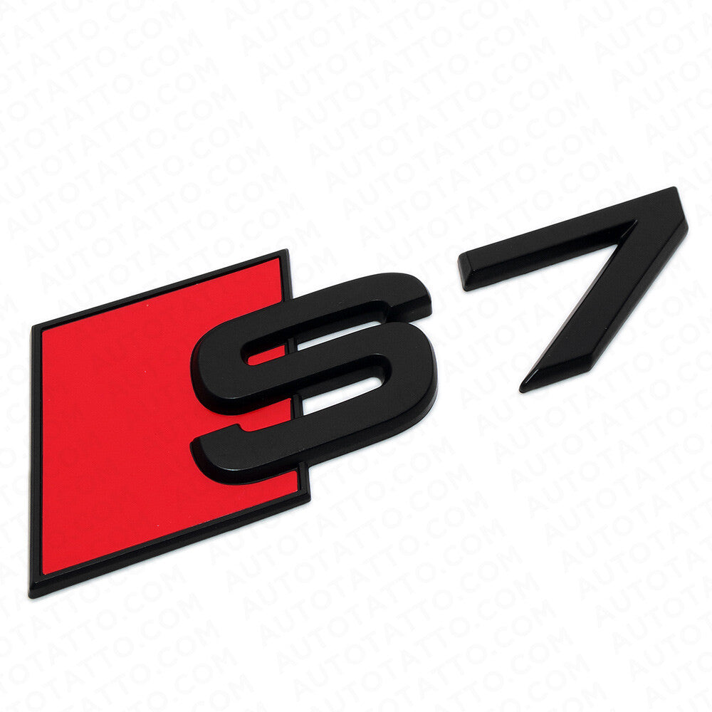 Audi S7 Matte Black Rear Letter Tail Nameplate Trunk Emblem Badge Sport Sline