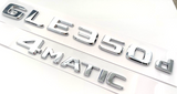 GLE350d+4MATIC CHROME FOR MERCEDES REAR TRUNK EMBLEM BADGE NAMEPLATE NUMBERS