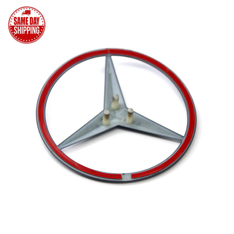 GLOSS BLACK Star Emblem Rear Trunk Lid Badge For AMG S550 SEDAN Mercedes W222