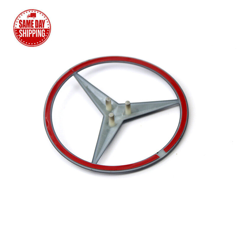 For Mercedes W205 Gloss Black Star C Class Trunk Emblem for Rear Lid Badge AMG