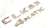 2X CHROME CLK63+4MATIC FOR MERCEDES Benz CLK63 REAR TRUNK EMBLEM BADGE NAMEPLATE