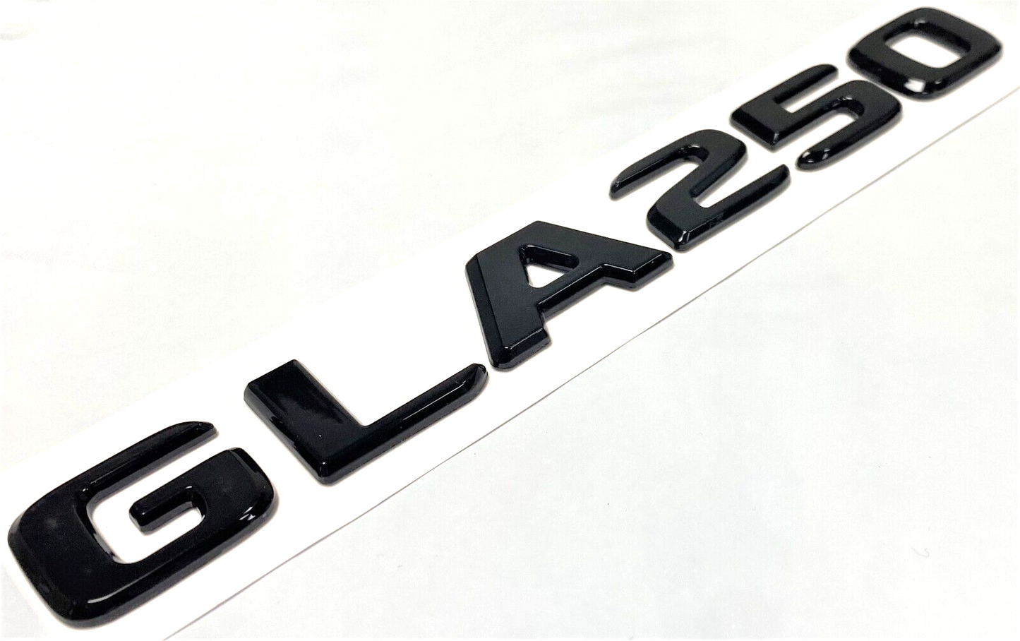 GLA250 GLOSS BLACK FOR MERCEDES REAR TRUNK EMBLEM BADGE NAMEPLATE DECAL LETTERS