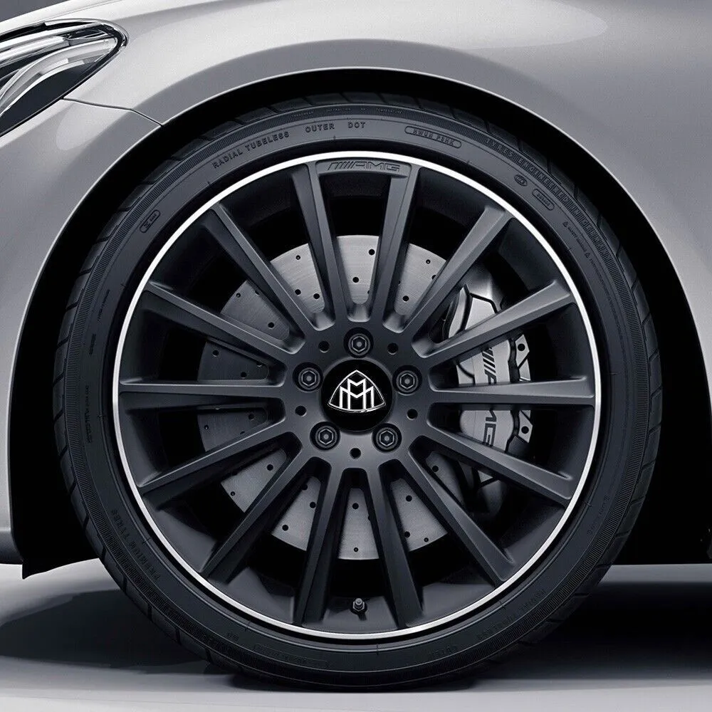 Benz Maybach set of 4 Black 75MM/2.95 in Wheel Hub Rim Center Caps For G-Class