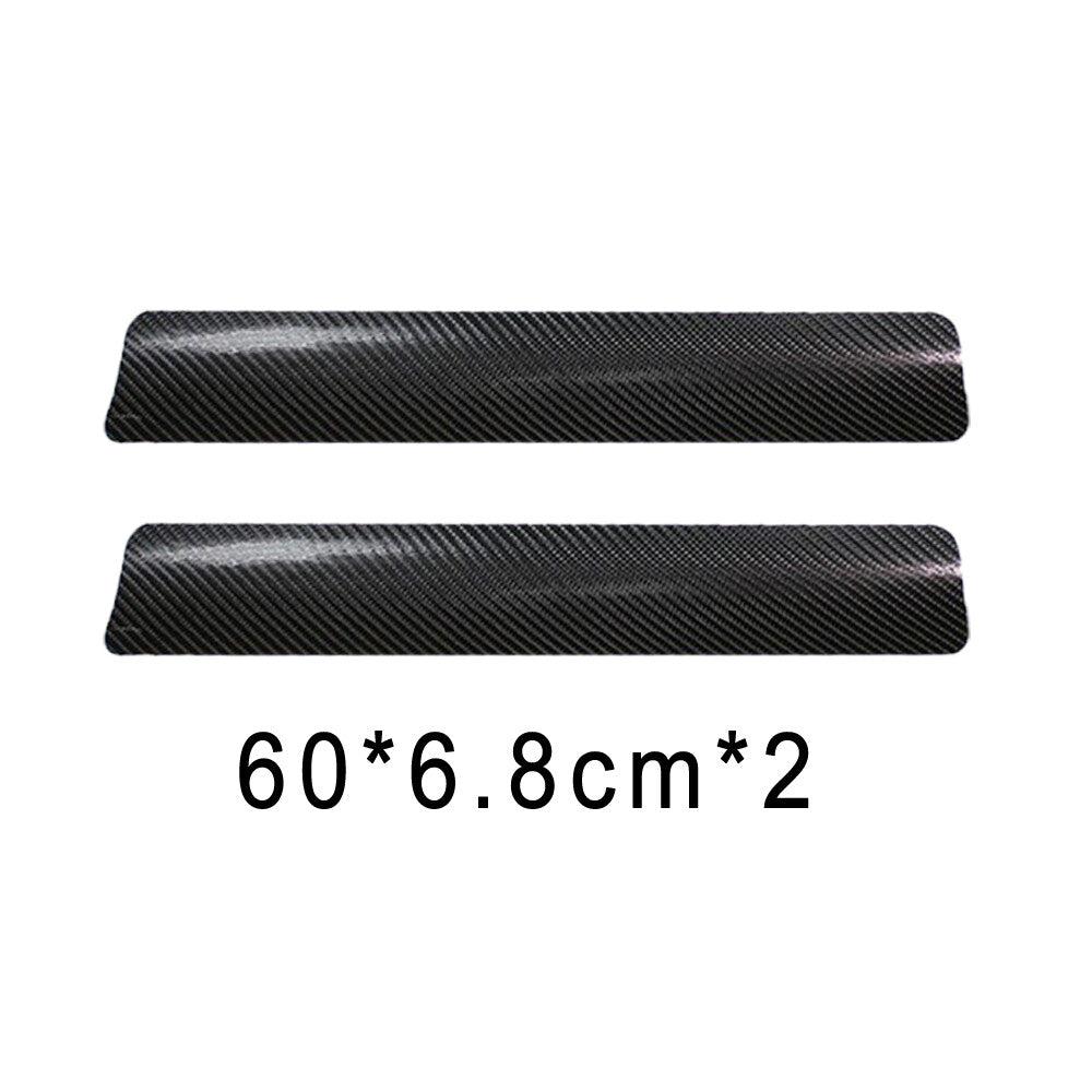 4x Carbon Fiber Car Door Plate Sill Scuff Cover Anti-Scratch Sticker Accessories