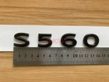 Matte Black S560 Number Trunk Letters Badge Emblems Sticker For Benz Maybach