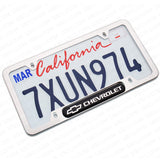 Chrome Stainless Steel Front Rear Chevrolet Sport License Plate Frame Cover Gift