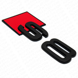 Audi S8 Matte Black Rear Letter Tail Nameplate Trunk Emblem Badge Sport Sline