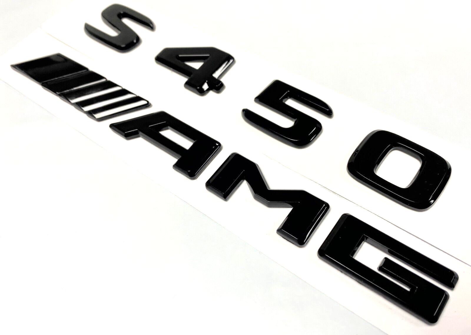 S450 + AMG BLACK FOR MERCEDES REAR TRUNK EMBLEM BADGE NAMEPLATE DECAL NUMBERS