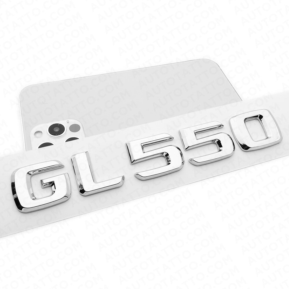 Benz GL 550 AMG Letter Emblem Trunk Logo Nameplate Badge Decorate Sport Chrome