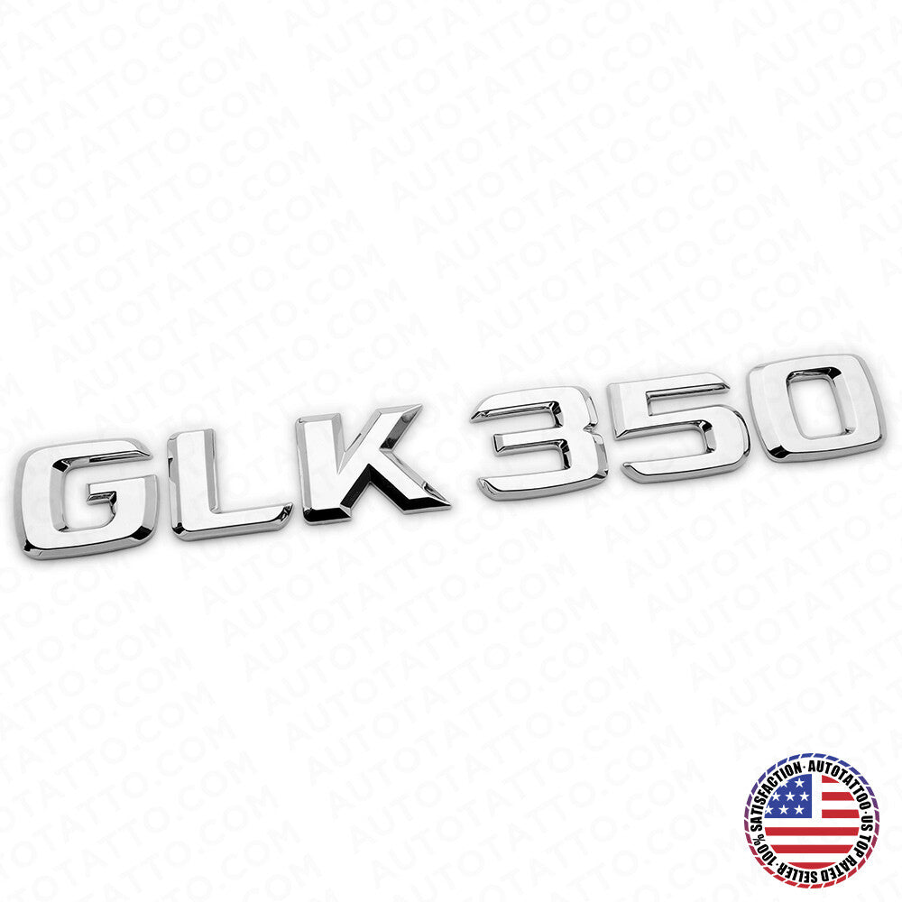 Benz GLK 350 AMG Letter Emblem Trunk Logo Nameplate Badge Decorate Sport Chrome