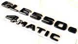 2X GLE550e+4MATIC BLACK FOR MB REAR TRUNK EMBLEM BADGE NAMEPLATE DECAL NUMBER