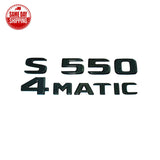 S550 4MATIC Rear Star Emblem Badge Black Set For Mercedes Benz W221 S550 SEDAN