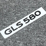 Gloss Black GLS580 Number Trunk Letters Badge Emblems Sticker For Mercedes Benz