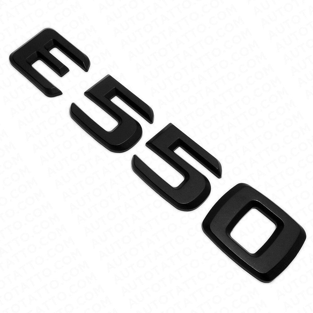 99-14 E 550 AMG Letter Emblem Trunk Logo Nameplate Badge Decorate Sport Black