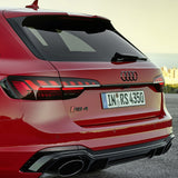 For Audi RS 4 Gloss Black Rear Letter Tail Badge Trunk Emblem Badge Logo Sport