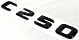 C250 BLACK For MERCEDES REAR TRUNK EMBLEM BADGE NAMEPLATE DECAL LETTERS