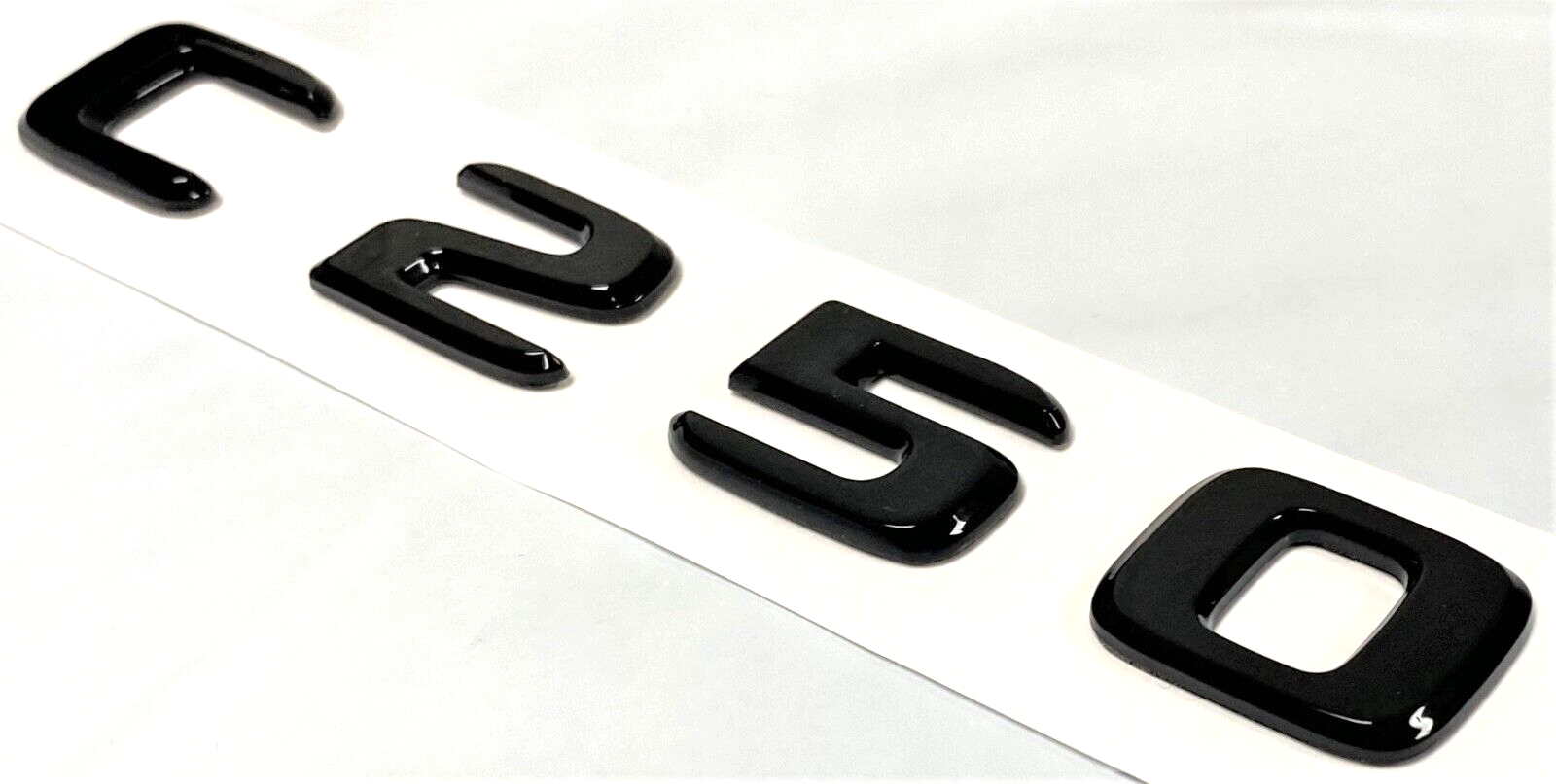 C250 BLACK For MERCEDES REAR TRUNK EMBLEM BADGE NAMEPLATE DECAL LETTERS