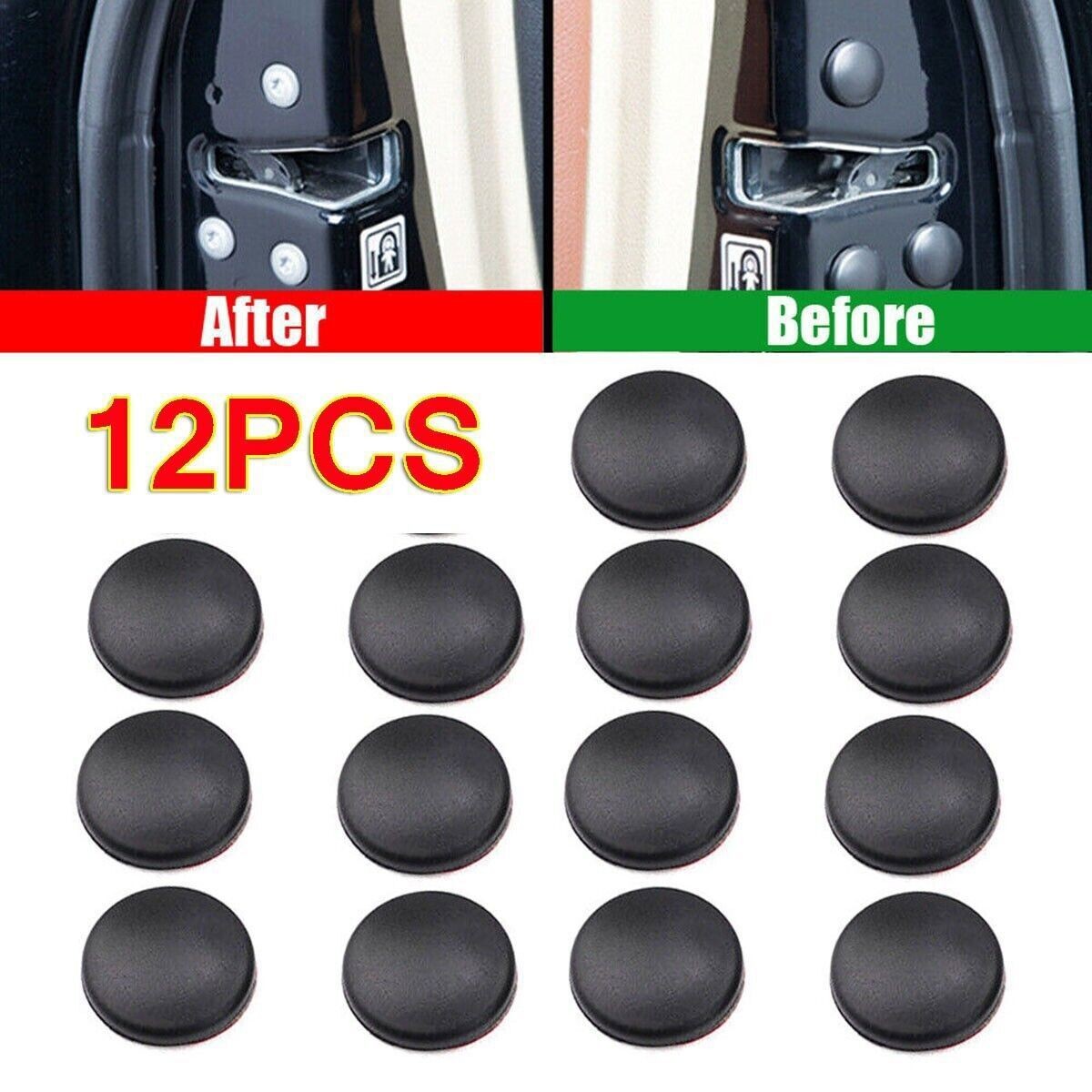 12x Car Interior Door Lock Screw Protector Cover Cap Trim Universal Accessories