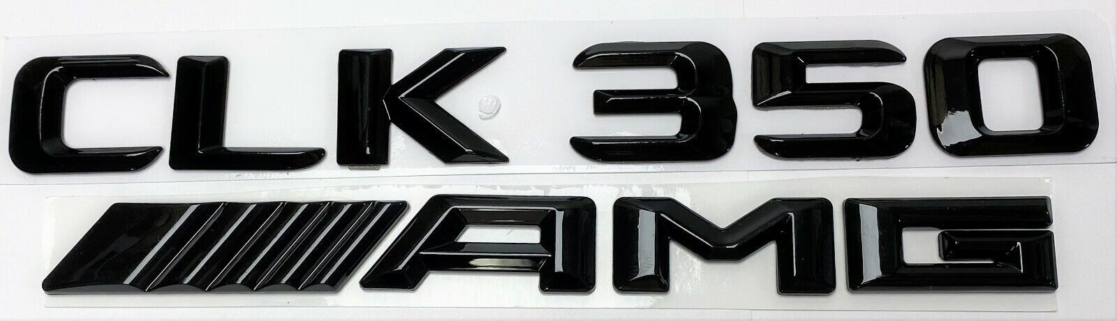 #1 BLACK CLK350 + AMG REPLACEMENT FOR MERCEDES REAR TRUNK EMBLEM BADGE DECAL LID