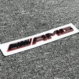 3D Black Red AMG Letters Trunk Emblem Badge Sticker for Mercedes Benz AMG New
