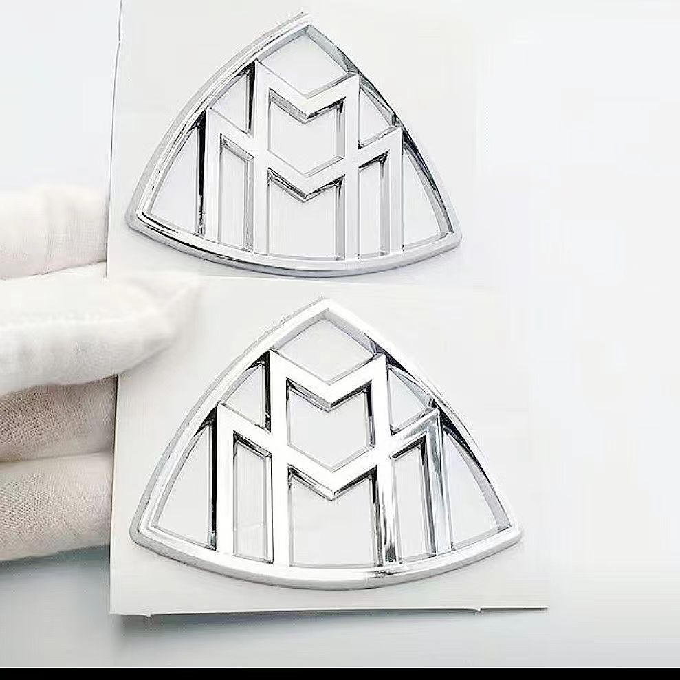 2Pcs For Mercedes-Benz Maybach LH,RH Side Fender Emblem Badge Decal Sticker 2021