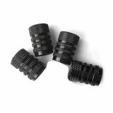 4x Aluminium Car Wheel Tyre Valve Stem Air Dust Cover Screw Caps Car Accessories