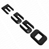 14-16 E550 AMG Letter Emblem 3D Trunk Logo Nameplate Badge Decorate Matte Black