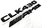 GLOSS BLACK CLK430+AMG FOR MERCEDES CLK430 REAR TRUNK EMBLEM BADGE NAMEPLATE
