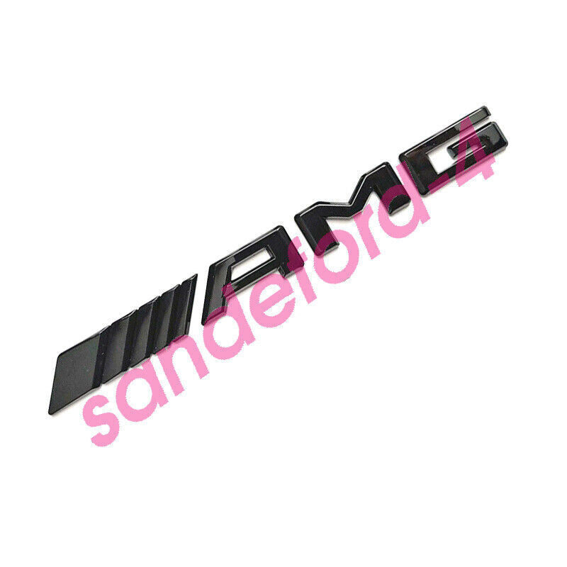 C63 S + AMG Gloss Black Red Trunk Emblem Badge Mercedes Benz C63S New 2018