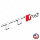 For Audi TT RS OEM Chrome Rear Letter Tail Badge Trunk Emblem Badge Logo Sport