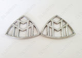 2Pcs Car Side Fender Chrome Silver Badge For Mercedes benz Maybach  GLS S class