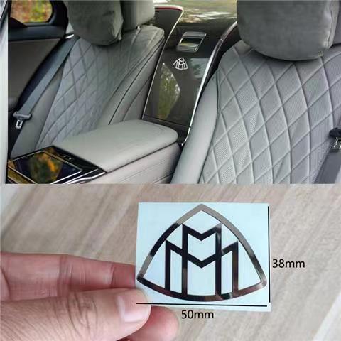 Chrome Trumpet Middle Console Random Post Maybach Logo Badge for Mercedes Benz