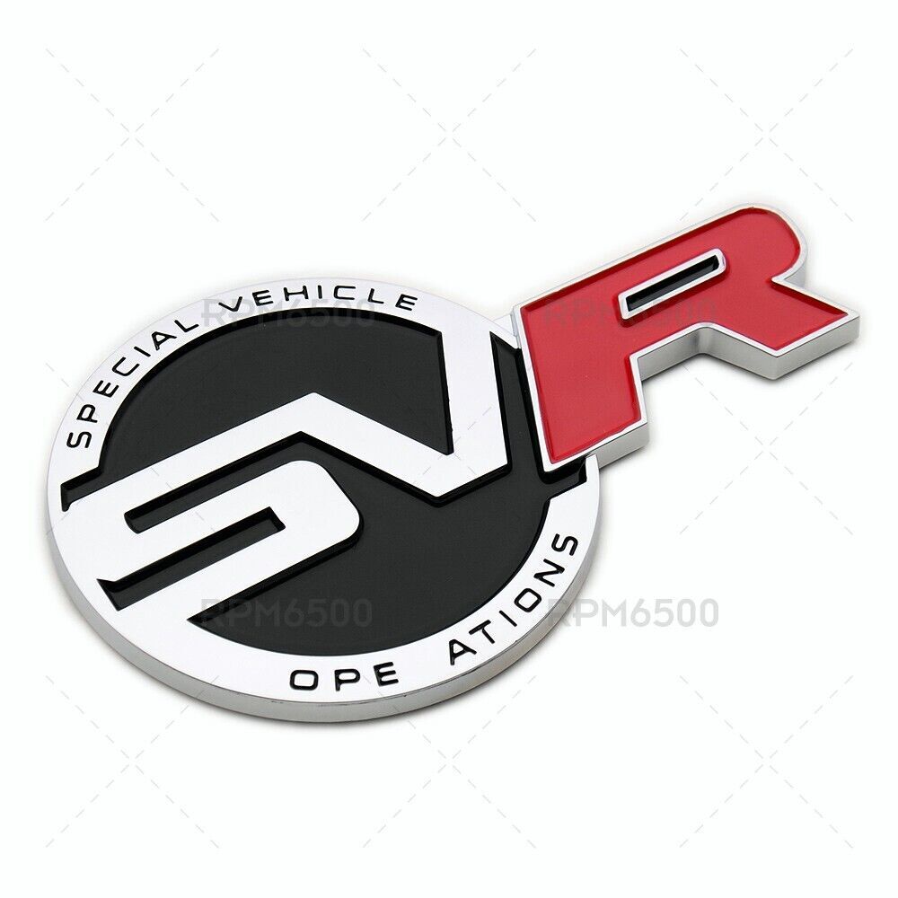 Land Rover 3D Car SVR Special Vehicle Operations OEM Vehicle Logo Badge Emblem