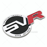 Land Rover 3D Car SVR Special Vehicle Operations OEM Vehicle Logo Badge Emblem