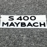 For S-Class W222 S400 Maybach Glossy Black Rear Trunk Emblem Decal Badge Sticker