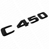 2016 C450 Emblem Trunk Lid Letter Logo Nameplate Badge Decorate AMG Gloss Black