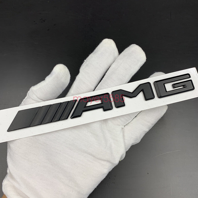 Gloss black "C63 AMG 6.3AMG" Letters Trunk Embl Badge Sticker for Mercedes Benz