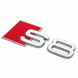 For Audi S8 OEM Chrome Rear Letter Tail Badge Trunk Emblem Badge Logo Sport