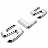 For Benz SLS AMG Letter Emblem Trunk Logo Nameplate Badge Decorate Sport Chrome
