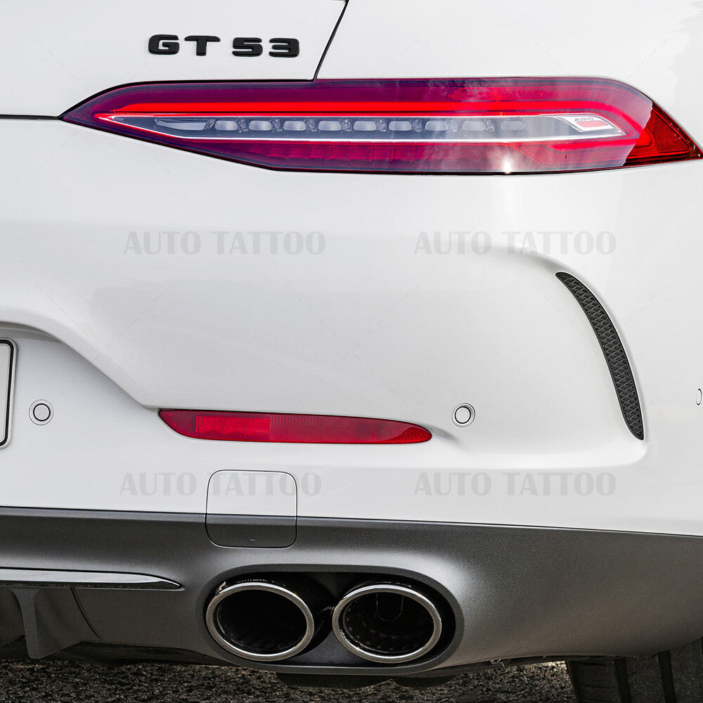 Mercedes AMG GT 53 Letter Emblem Trunk Logo Nameplate Badge Decorate Matte Black