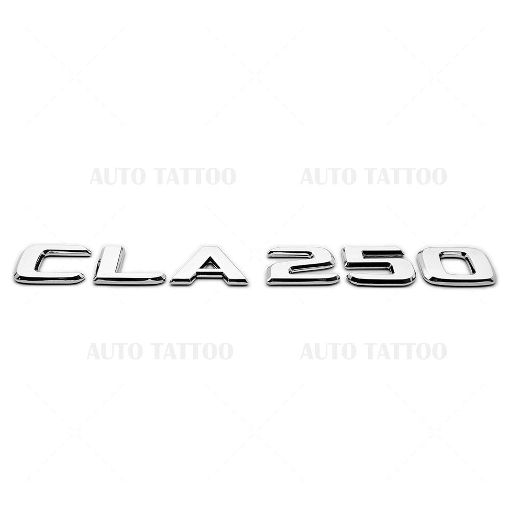 17-21 CLA 250 Emblem Trunk Lid Letter Logo Nameplate Badge Decorate OEM Chrome