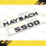 For S-Class W222 S500 Maybach Glossy Black Rear Trunk Emblem Decal Badge Sticker