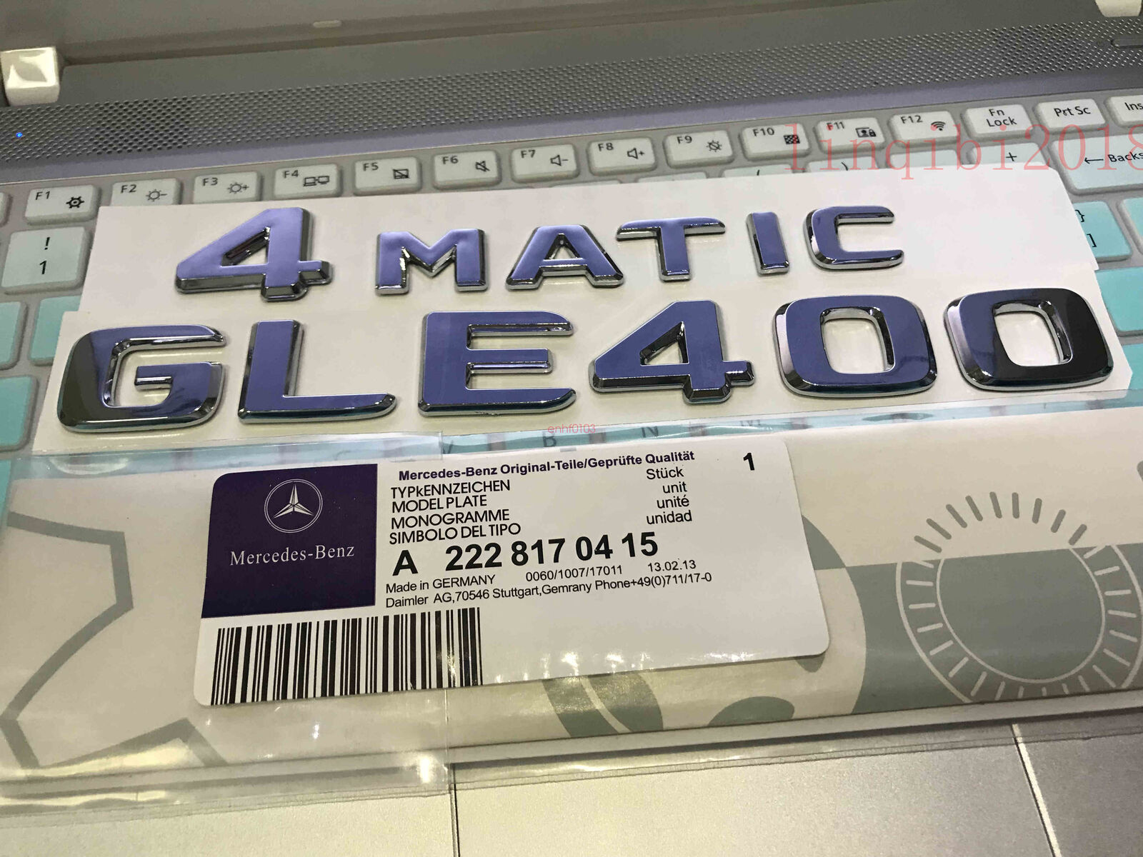 2018 GLE400 4 MATIC High quality Rear Trunk Emblem Decal Badge FOR Mercedes Benz