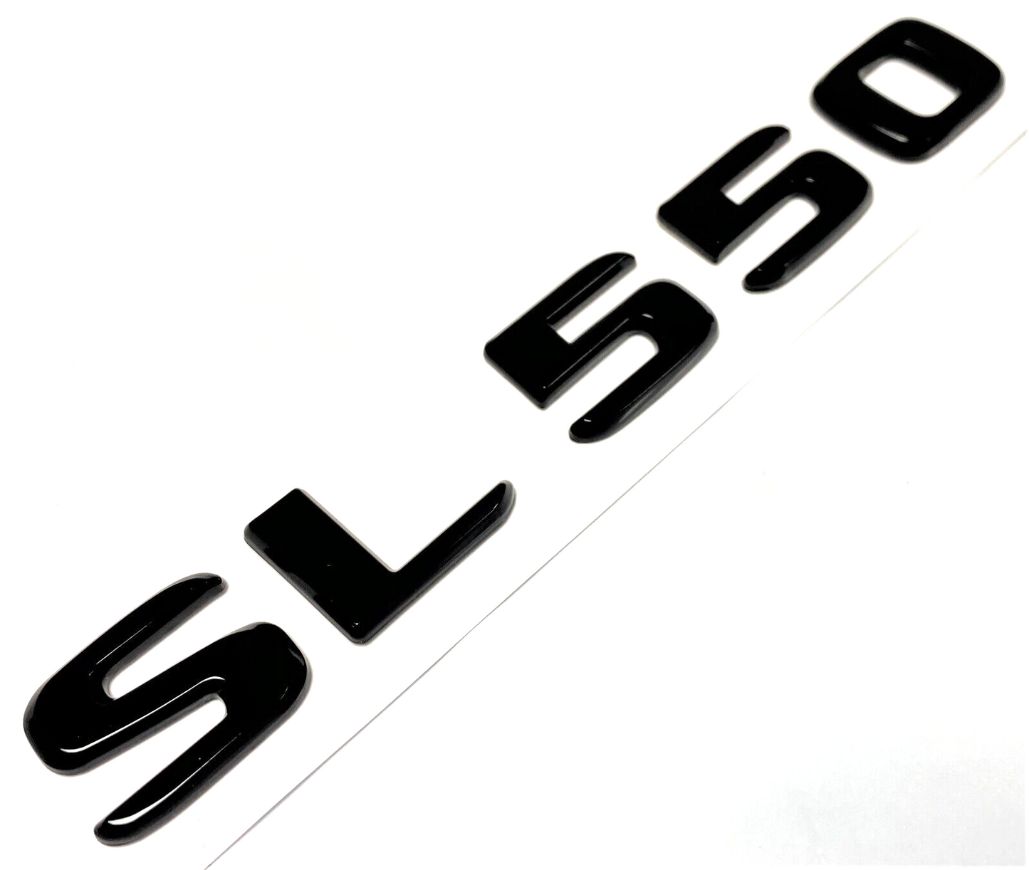 SL550 BLACK For MERCEDES REAR TRUNK EMBLEM BADGE NAMEPLATE DECAL LETTERS