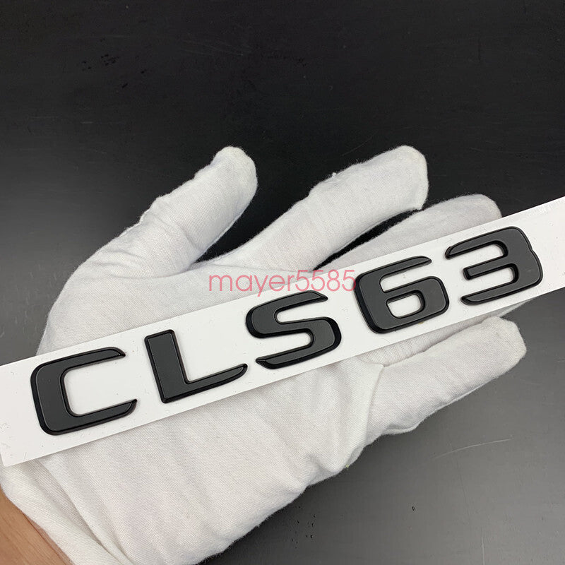 Matte black CLS63 AMG 6.3 AMG Letters Trunk Embl Badge Sticker for Mercedes Benz