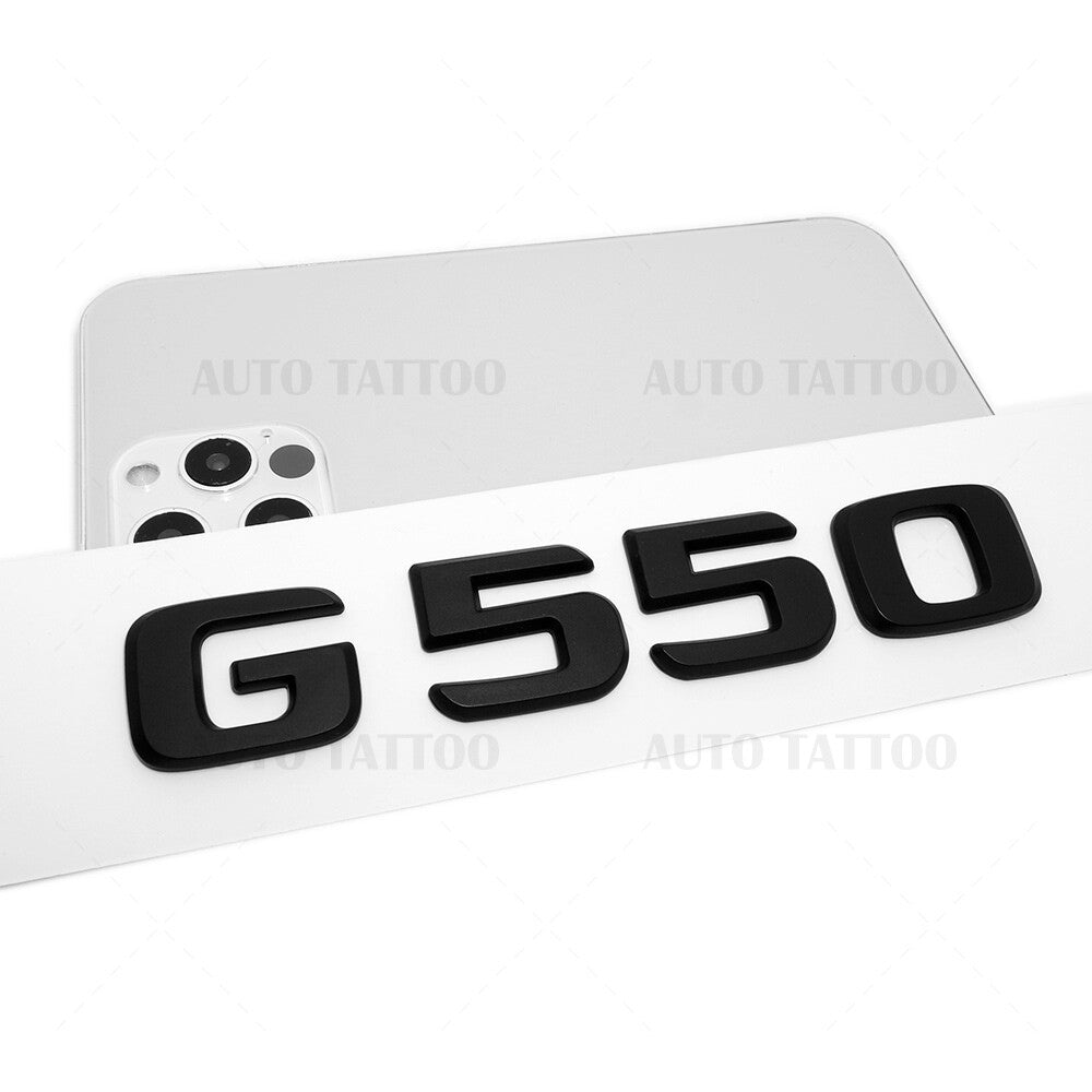 19-21 G550 AMG Letter Emblem Rear Body Logo Nameplate Badge Decorate Matte Black