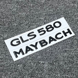 Gloss Black GLS580 Maybach Number Trunk Letters Badge Emblems Sticker For Benz