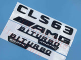 Gloss Black " CLS63 AMG BITURBO 4 MATIC" Number Emblem Sticker for Mercedes-Benz