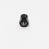 Compatible with Lexus 4Pcs Tire Valve Stem Caps Anodized Aluminum Set - Black